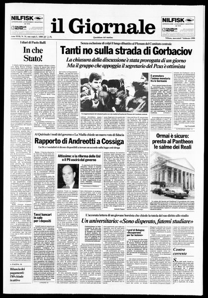 Il giornale : quotidiano del mattino